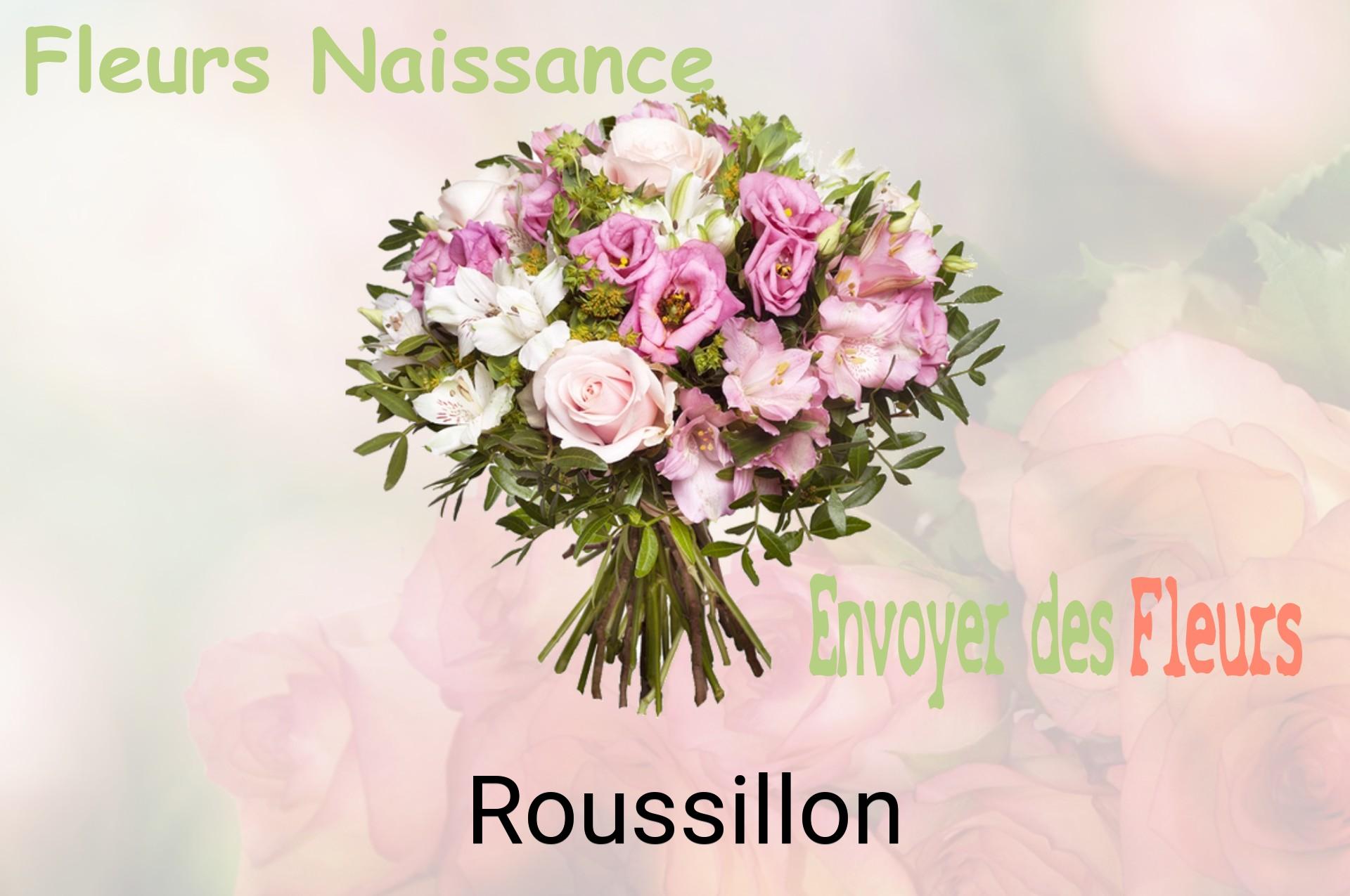 Bouquet de fleurs de naissance livré à Roussillon